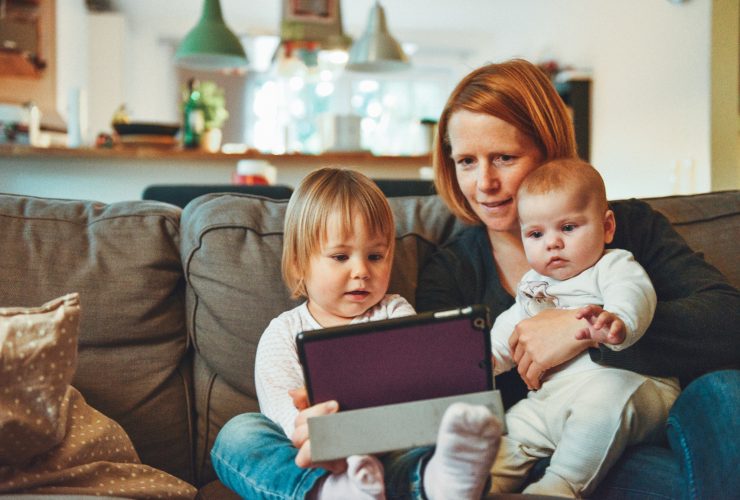 Billede af sød familie